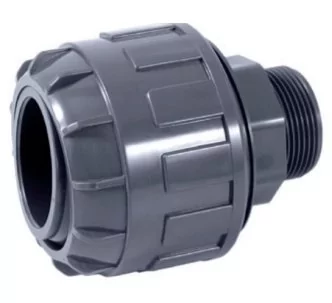 Cepex PVC-U self-align union with male thread 50 mm X 1 1/2''