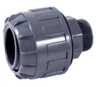 Cepex PVC-U self-align union with male thread 50 mm X 1 1/2''