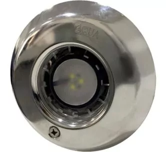 Aqua Industrial LED pool spotlight is made in stainless steel frame, white