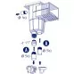 AstralPool Standard skimmer 15 L for concrete pools, Beige Photo №5