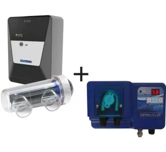 AstralPool E-Next chlorinator for swimming pools up to 140 m3 with pH peristaltic dosing pump