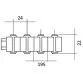 AstralPool overflow curve grating for swimming pool, 195 mm, 22 mm Photo №3