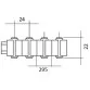 AstralPool reversible overflow curve grating for swimming pool, 295 mm, 35 mm   Photo №3