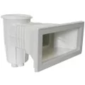 AstralPool wide mouth round lid 15 L skimmer for concrete pools, white