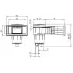 AstralPool wide mouth square lid 17.5 L skimmer for concrete pools, extended Photo №2