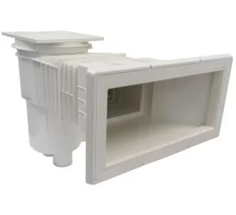AstralPool wide mouth square lid 17.5 L skimmer for concrete pools, extended