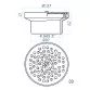 AstralPool adjustable stainless steel floor return inlet for concrete pools, AISI 316 Photo №2
