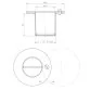 AstralPool stainless steel vacuum inlet with cover for concrete pools, 1.5\'\' male thread, AISI 316 Photo №2