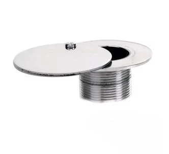 AstralPool stainless steel vacuum inlet with cover for concrete pools, 2\'\' female thread, AISI 304 