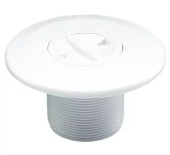 AstralPool vacuum threaded nozzle for concrete pools, White