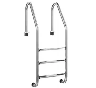 AstralPool Standard stainless steel ladder for inground pools, 3 steps, AISI-316L