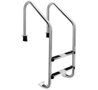 AstralPool Standard stainless steel ladder for inground pools, 2 steps, AISI-304L