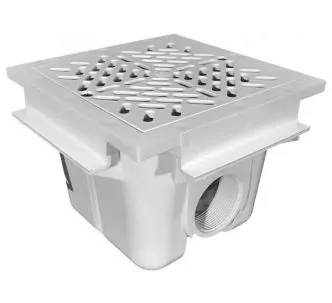 AstralPool main drain for concrete pool, 210 mm, square ABS grille