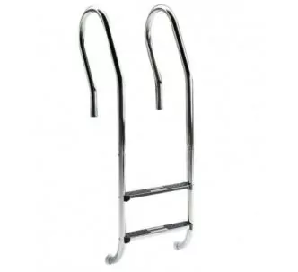 AstralPool Mixed stainless steel ladder for inground pools, 2 steps, AISI-316L