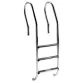AstralPool Mixed stainless steel ladder for inground pools, 3 steps, AISI-316L Photo №1