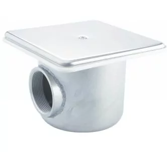 AstralPool stainless steel main drain square cover for concrete pool, 270 mm, Antivortex lid