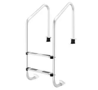 AstralPool Overflow stainless steel ladder for inground pools, 2 steps, AISI-316L