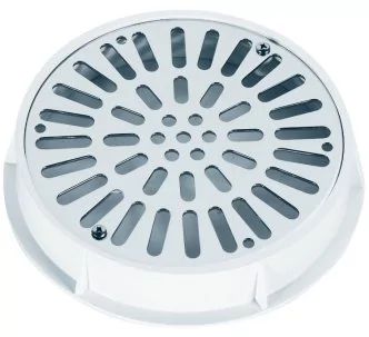 AstralPool stainless steel main drain grille, 200 mm