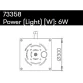 Astralpool Switch S system nozzle for dry fountain, square cover, 1 Mini LED 25 W Photo №4