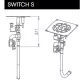Astralpool Switch S system nozzle for dry fountain, square cover, 1 Circular 200 LED, 25 W Photo №4