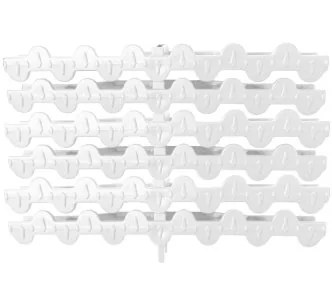 AstralPool White overflow modular curved grating for swimming pool, 245 mm, 22 mm