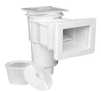 AstralPool standard square lid 17.5 L skimmer for concrete pools, extended, face plate