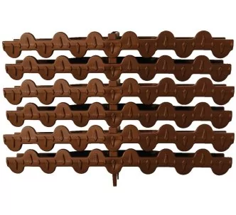 AstralPool Brown overflow modular curved grating for swimming pool, 335 mm, 22 mm