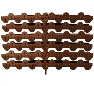 AstralPool Dark Brown overflow modular curved grating for swimming pool, 295 mm, 35 mm