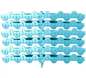Pool Liner Blue overflow modular curved grating for swimming pool, 335 mm, 22 mm