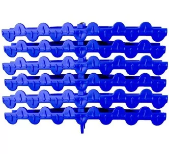 AstralPool Blue overflow modular curved grating for swimming pool, 245 mm, 22 mm