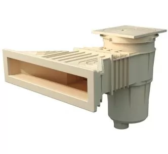 AstralPool Slim skimmer 17.5 L for concrete pool, Beige