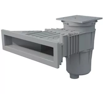 Astralpool Slim skimmer 17.5 L for concrete pool, Light grey