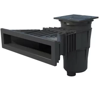 AstralPool Slim skimmer 17.5 L for concrete pool, Anthracite grey