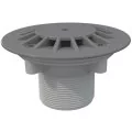 AstralPool threaded floor return inlet for concrete pools, 50 mm, Light grey