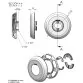 AstralPool LumiPlus ABS FlexiMini pipe decorative ring for swimming pool, White Photo №2