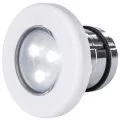 AstralPool LumiPlus mini LED light with ABS decorative ring for concrete pool, White