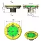 AstralPool floor return inlet for prefabricated pool, 2 inch, Light Grey Photo №2