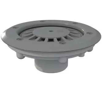 AstralPool floor return inlet for prefabricated pool, 2 inch, Light Grey