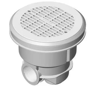AstralPool Norm main drain for liner and prefabricated pool, White
