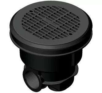 AstralPool Norm main drain for liner and prefabricated pool, Anthracite Grey
