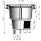 AstralPool Norm main drain for liner and prefabricated pool, Anthracite Grey Photo №2