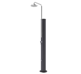 AstralPool chrome solar shower, 30 l, Anthracite