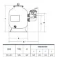 Aqua Industrial EC3000 Blow molded filter with side mounted valve, 400 mm, 6 m3/h Photo №2
