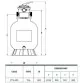 Aqua Industrial EC3000 Blow molded filter with top mounted valve, 600 mm, 14 m3/h Photo №2
