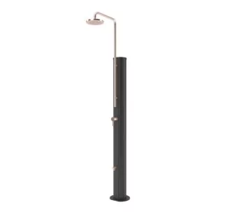 AstralPool chrome solar shower, 30 l, Anthracite Copper