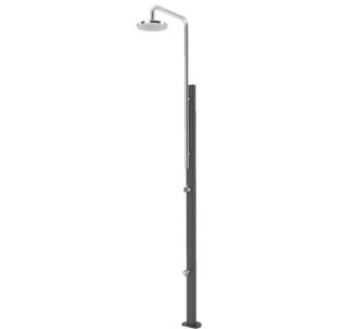 AstralPool chrome non-solar shower, Anthracite 