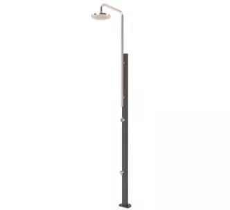 AstralPool chrome non-solar shower, Anthracite copper