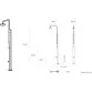 AstralPool chrome non-solar shower, Anthracite copper Photo №6