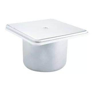 AstralPool main drain with square cover for concrete pool, 1 ½ “, AISI – 316L