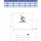 AstralPool Vesubio side mounted laminated filter, Ø 450 mm, 8 m3h Photo №2